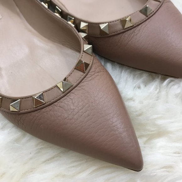 Valentino Garavani Rockstud patent ballet flats oritq - Picture 3 of 6